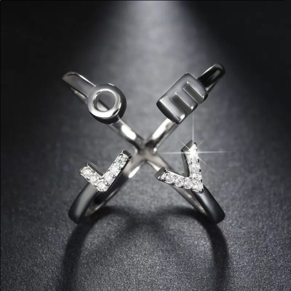 Love Letter Eternity CZ Ring